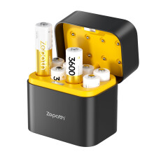 Zepath, Rechargeable, Lithium, Batteries, Charger, Capacity, AA, Long, Lasting, Li-ion, Battery, Integrated