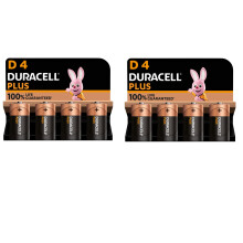 Duracell, MN1300, Power, Alkaline, Size, Batteries, 8