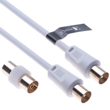 TV, Aerial, Ariel, Cable, Coaxial, Extension, Lead, Freesat, Recorder, Male, Plug, Female
