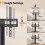 Universal, Swivel, TV, Stand, Table, LCD, LED, TVs, Height, Adjustable, Base, Tempered 5
