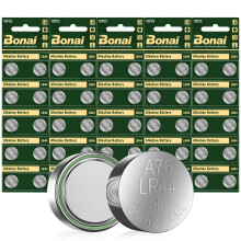 AG13, LR44, Batteries, Alkaline, Button, Cell, Battery, BONAI, A76, SR44, 50, 357