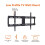 Amazon Amazon, Basics, Low-Profile, TV, Wall, Mount, Horizontal, Post-Installation, Levelling, TVs, Black, 81 4
