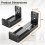 PUTORSEN, Soundbar, Wall, Mount, Bracket, Speaker, Dual, Holds, Depth, Adjustable, Inches, Black 4