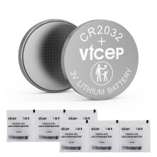 ViCep, CR2032, Batteries, CR, Lithium, Coin, Battery, Compatible, Car, Key, Fob, Kitchen
