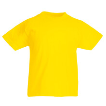 Fruit, Loom, Kids, Shirt, Colours, Age, Yellow, 21, 3-15, 911