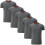 Charles, Wilson, Plain, Crew, Neck, T-Shirt, Large, Graphite, 5 1