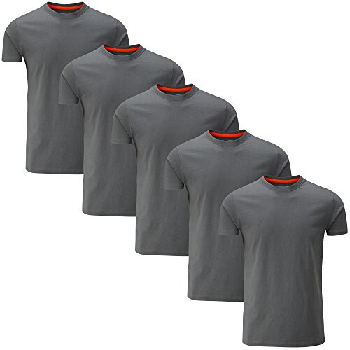 Charles, Wilson, Plain, Crew, Neck, T-Shirt, Large, Graphite, 5