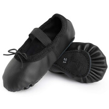 Ballet, Shoes, Leather, Flats, Full, Sole, Dance, Slippers, Girls, Toddlers, Women, Black