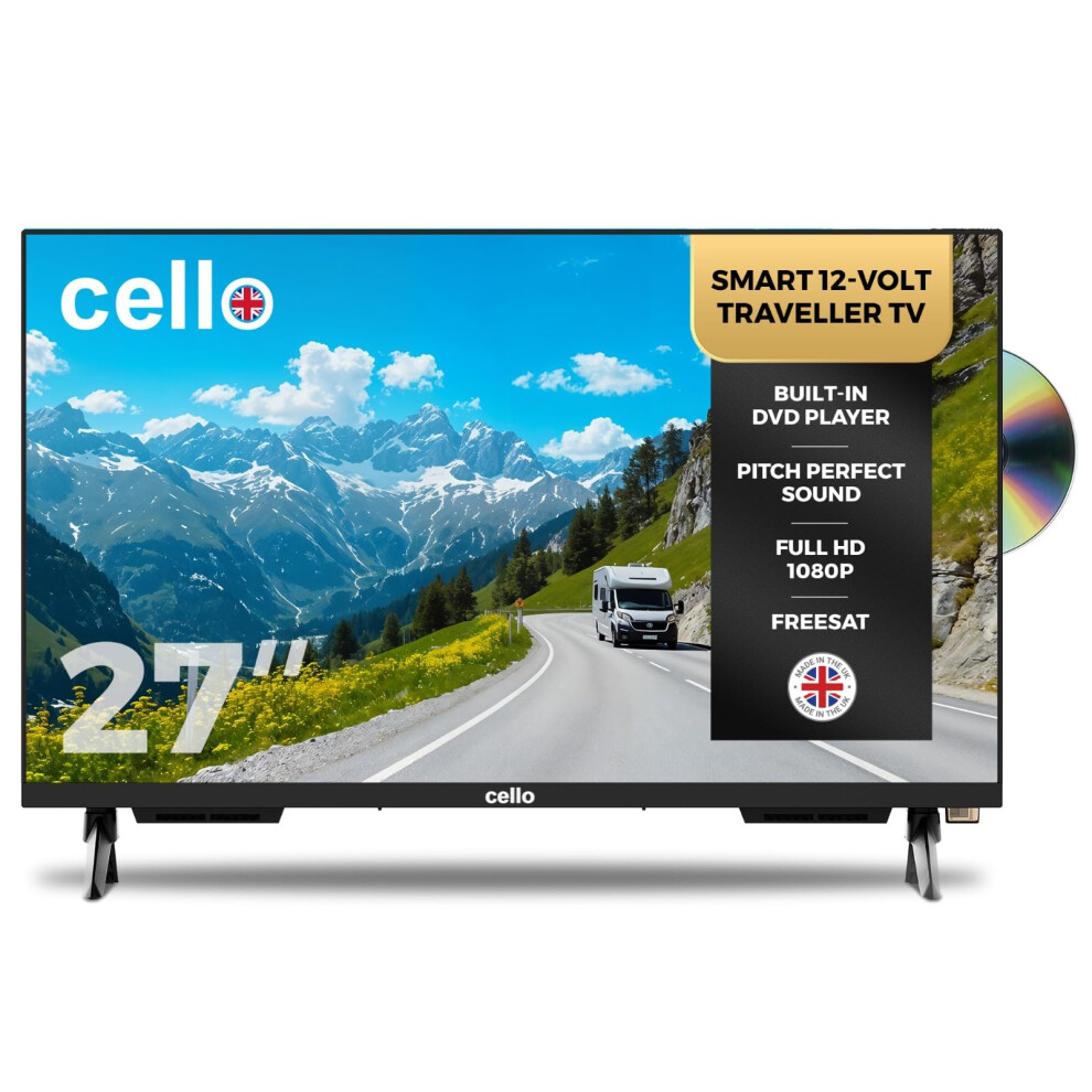 Cello , C2725wsf, Smart, Traveller, Tv, Dvd, Webos, Freeview, Play, Perfect, Pitch, Sound