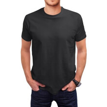 Love, My, Fashions, Men's, Round, Neck, Short, Sleeves, Plain, T-Shirt, Charcoal