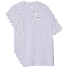 Fruit, Loom, Men's, Iconic, Lightweight, Ringspun, Tee, T-Shirt, Grey, Heather, Medium, Size