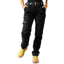 SITE, KING, Ladies, Cargo, Combat, Work, Trousers, Size, Long, Leg, Black, 8