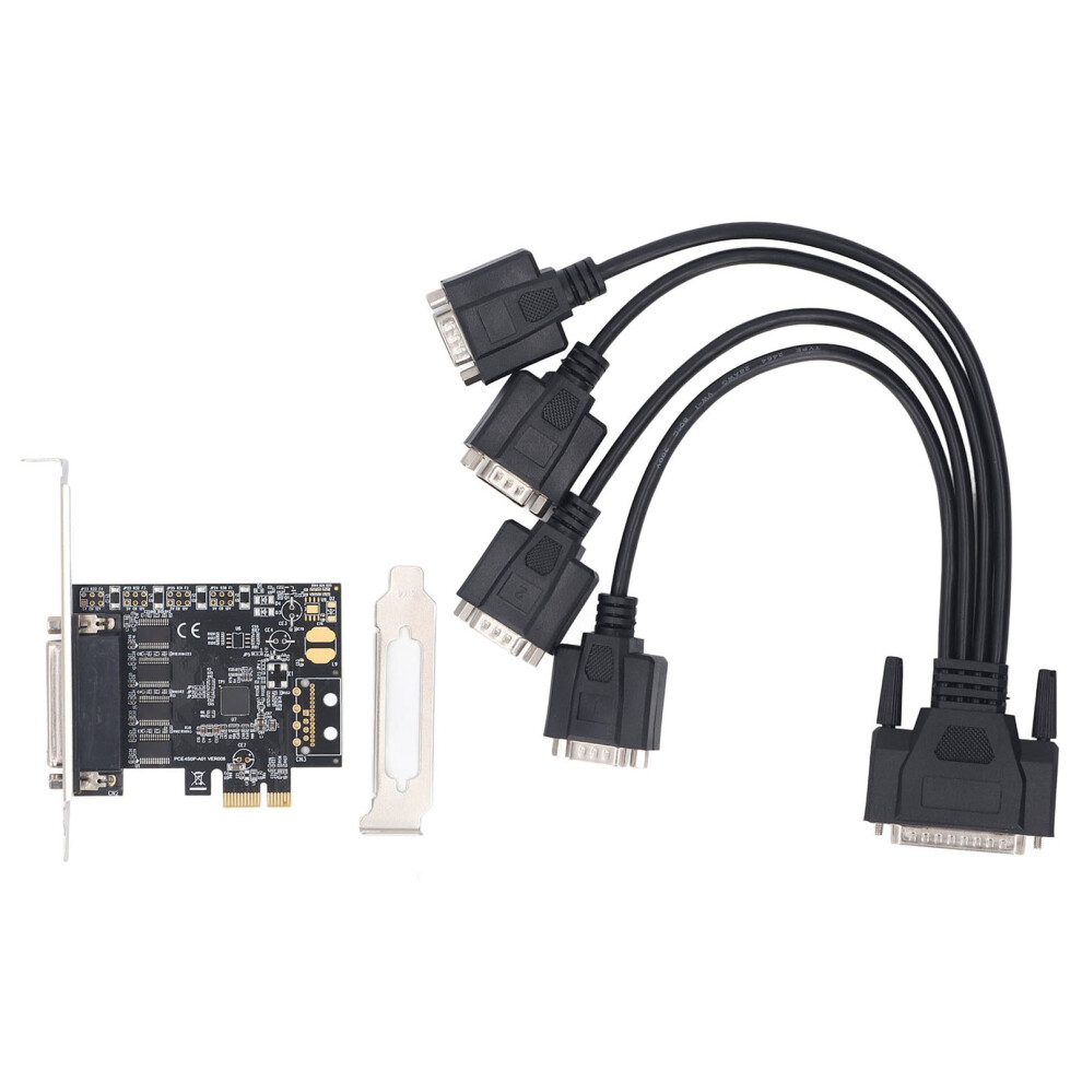 Pcie 1X Serial Adapter Card Db25 To 4 Port Db9 8320539169118