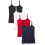 Amazon Amazon, Essentials, Women's, Slim-Fit, Camisole, Black/Navy/Red/White, XS, 4 1