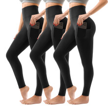 SINOPHANT, Waisted, Leggings, Pockets, Women, Buttery, Soft, Elastic, Opaque, Tummy, Control, Stretchy