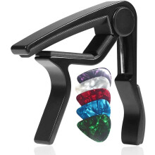 WINGO, Guitar, Capo, Acoustic, Electric, Guitars, Picks, Free, Black, 5