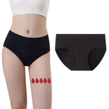 ZVZK, Period, Pants, Heavy, Flow, Girls, Absorb, Cotton, Knickers, Briefs, Underwear, Mid