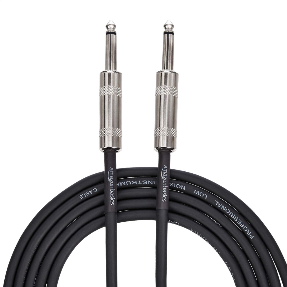 Amazon , Basics, Ts, Inch, Straight, Instrument, Auxiliary, Cable, Electric, Guitar/Bass, Keyboard, Black