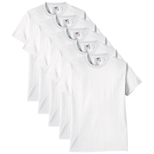 Fruit Of The Loom Fruit, Loom, Men's, Heavy, Shirt, White, UK