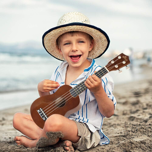 Winzz, Soprano, Ukulele, Starter, Beginners, Bag, Clip-On, Tuner, Extra, Strings, Strap, Plectrum 1