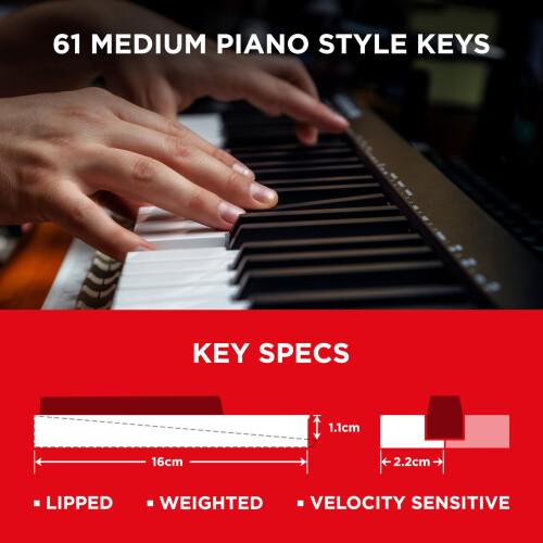 M-Audio, Keystation, MK3, USB, MIDI, Keyboard, Controller, Mac, PC, Free, Online, App 2