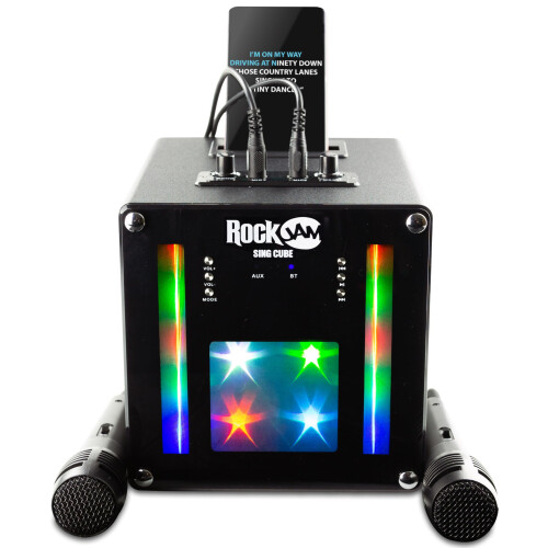 RockJam, Bluetooth, Karaoke, Machine, Two, Mics, Rechargeable