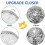 Updated, Mirror, Disco, Ball, Hanging, Ring, Silver, Glitter, Great, Party, Dj, Dance 3