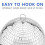 Updated, Mirror, Disco, Ball, Hanging, Ring, Silver, Glitter, Great, Party, Dj, Dance 4