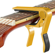 Guitar, Capo, Quick, Change, Acoustic, Electric, Classical, Ukulele, Capotastos, Gold, 6-String
