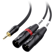 Cable, Matters, Inch, Mini, Jack, XLR, Stereo, Male, Y-Splitter, 1/8, 3, 5mm