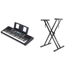 Yamaha, PSR-E373, Digital, Keyboard, Versatile, Entry-Level, RockJam, XX-363, Xfinity, Doublebraced, Pre-Assembled, Stand