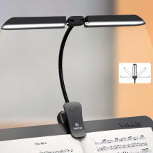 Vekkia, Music, Stand, Light, Clip, USB, Rechargeable, Piano, LED, Bright, Brightness, Color