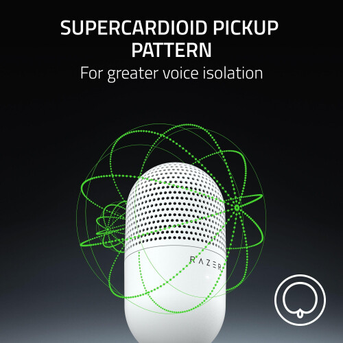 Razer Razer, Seiren, V3, Mini, Ultra-compact, USB, Microphone, Condenser, Mic, Supercardioid, Pickup, Pattern 2