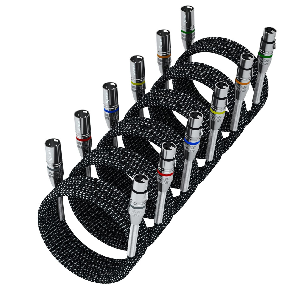 Fibbr, Xlr, Cable, Microphone, Nylon, Braided, Male, Female, Heavy, Duty, Balanced, Cord 82199944