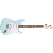 Squier, Fender, Debut, Collection, HSS, Stratocaster, Electric, Guitar, Laurel, Fingerboard, White, Pickguard