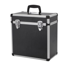 CROWNSHOP, LP, Storage, Case, Record, Box, Vinyl, Aluminum, Portable, Lockable, DJ, Flight