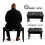 Piano, Stools, Stool, Faux, Leather, Keyboard, Bench, Storage, Multi-Purpose, 54x34x45CM 5