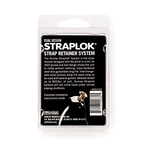 Dunlop Jim, Dunlop, Straplock, Dual, Design, Gold 2