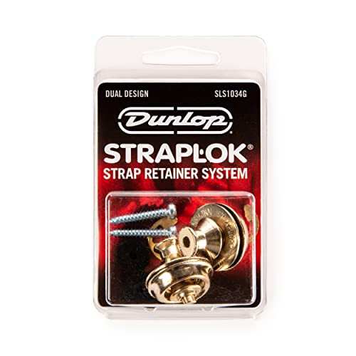 Dunlop Jim, Dunlop, Straplock, Dual, Design, Gold 1