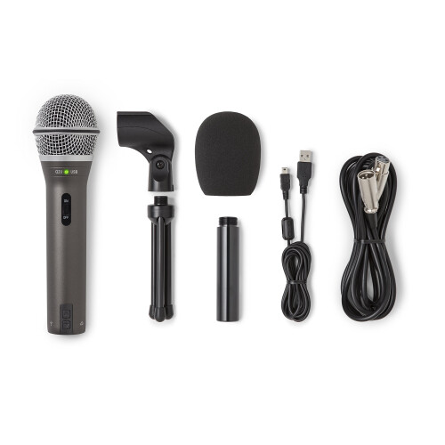 Samson SAMSON, Q2U, Recording, Podcasting, USB/XLR, Dynamic, Microphone, Accessories, Includes, Mic, Clip, Desktop