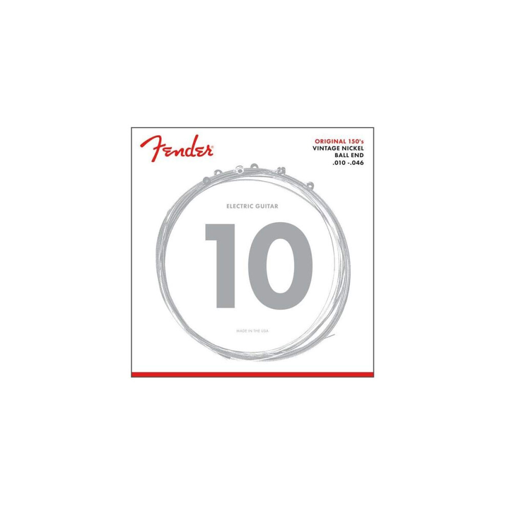 Fender , Electric, Guitar, Strings, Pure, Nickel, Wound, Ball, End, Gauges, 150, 150R