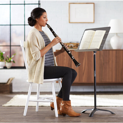 Amazon Amazon, Basics, Folding, Orchestra, Sheet, Music, Stand, Adjustable, Height, Titlable, Standing, Sitting 1