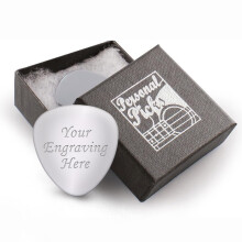 EIO, Gifts, Personalised, Guitar, Pick, Gift, Box, Silver, Plectrum, Bass, Acoustic, Electric