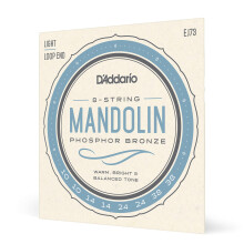D'Addario, Mandolin, Strings, Phosphor, Bronze, EJ73, Light, Gauge, 10-38, 8-String, 1
