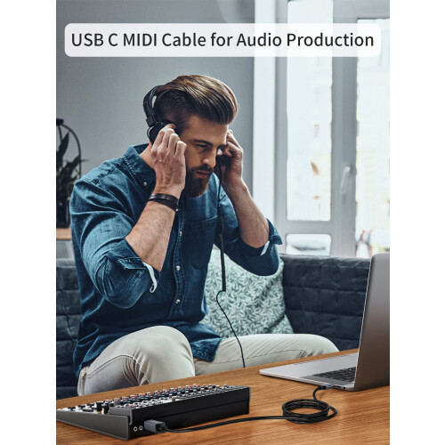 CableCreation, USB, Printer, Cable, Durable, Mac, MacBook, MIDI, Yamaha, Casio, Digital, Piano 2