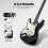 Donner, Inch, Left-Handed, Electric, Guitar, Solid, Body, Black, Lefty, Beginner, Full-Size, Amplifier 4