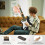 Donner, Inch, Left-Handed, Electric, Guitar, Solid, Body, Black, Lefty, Beginner, Full-Size, Amplifier 5