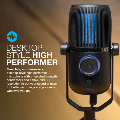 JLab JLab, Talk, USB, Microphone, Desk, PC, Mic, Condenser, Podcast, Streaming, Gaming, Computer 1
