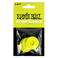 Ernie, Ball, Strap, Blocks, Green, 4pk
