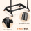 CAHAYA, Guitar, Stand, Multiple, Display, Rack, Folding, Acoustic, Guitars, 3 6